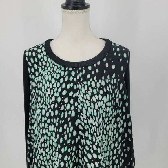 Elizabeth and James Leslie Blouse Silk Long Sleeve Asymetrical Women's XS - Picture 3 of 8